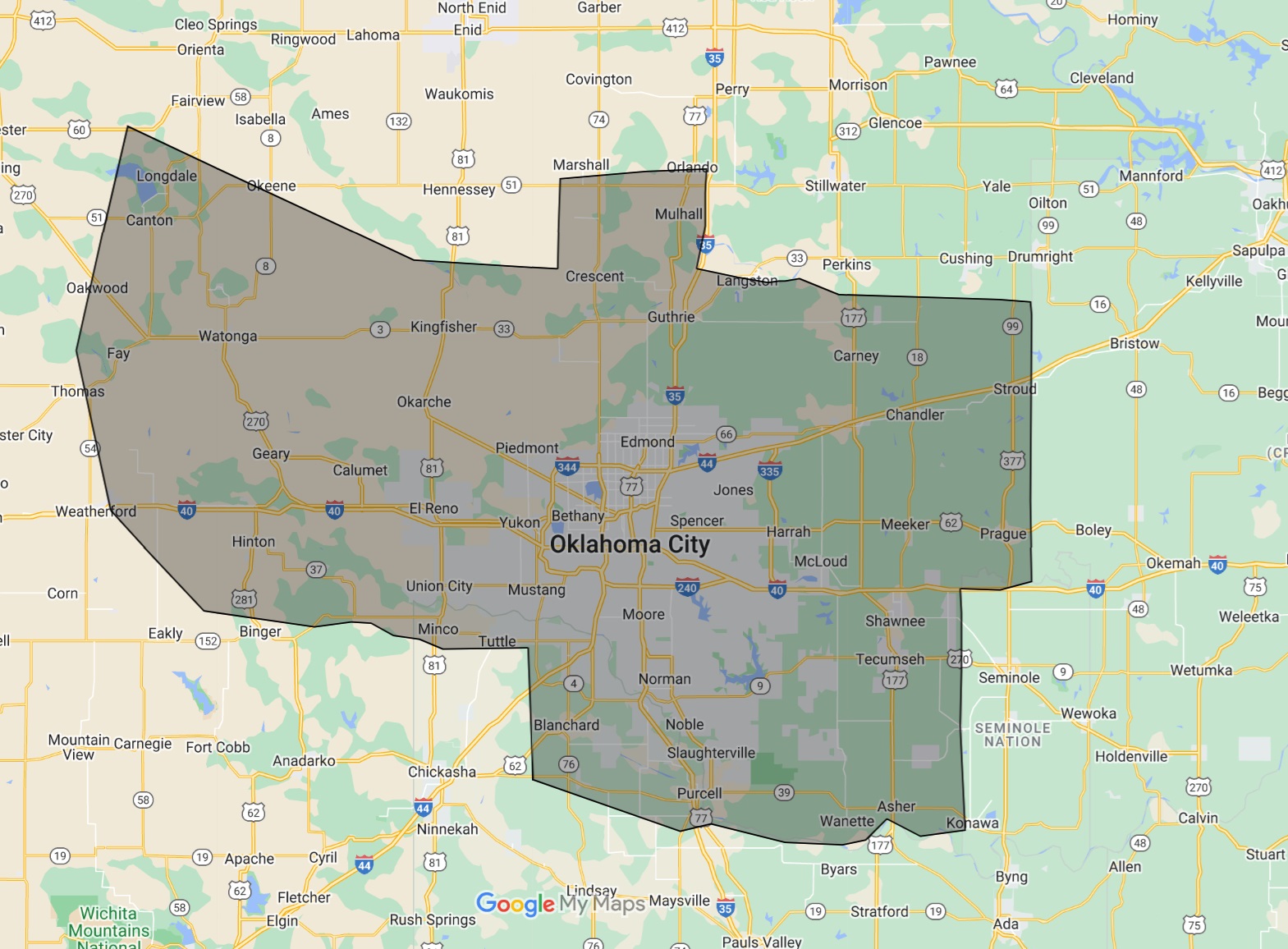 culligan served areas in oklahoma city area