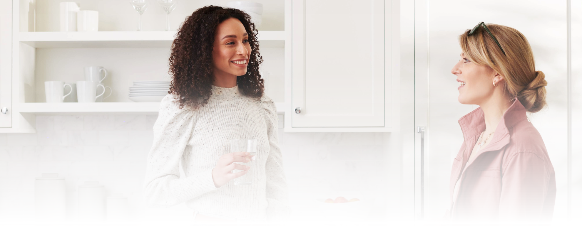 friends drinking filtered water